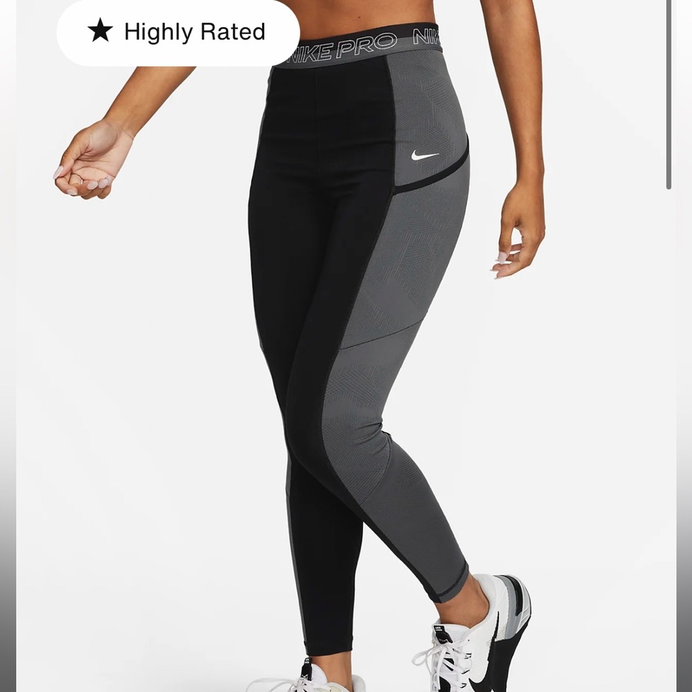 Nike womens high waisted 7/8 training leggings with pockets - XS